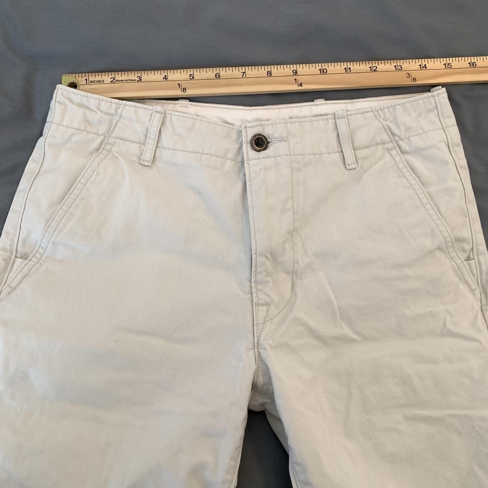 Levi's Chino Shorts Mens 30 Beige Khaki Lot Of 2 Cotton Flat Front Pockets - Picture 13 of 16